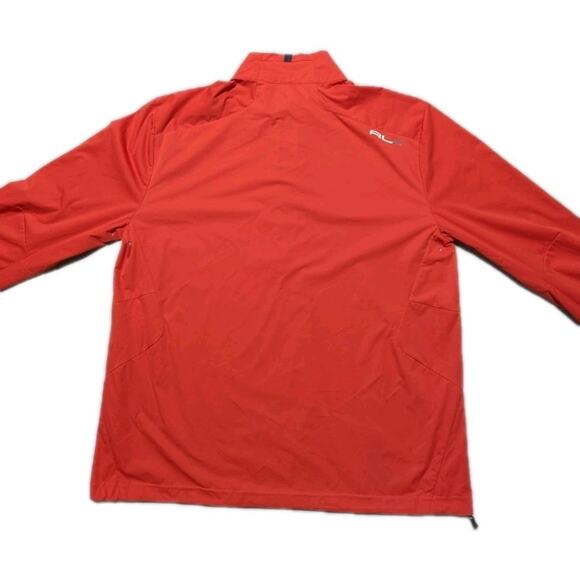 RLX Ralph Lauren Mens Large Red Orange 1/4 Zip Golf Pullover Performance Top - Picture 7 of 15